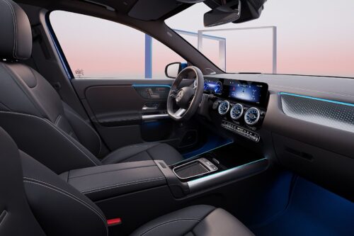 Dashboard vernieuwde Mercedes-Benz EQA en EQB